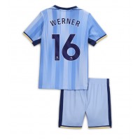 Camiseta Tottenham Hotspur Timo Werner #16 Segunda Equipación Replica 2024-25 para niños mangas cortas (+ Pantalones cortos)